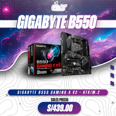 Motherboard Gigabyte B550 Gaming X V2 | Socket AM4 | DDR4 | PCIe 4.0